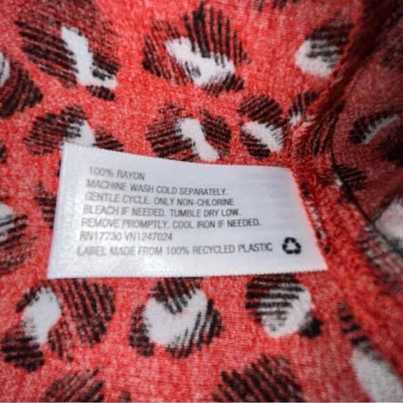 A New Day Animal Print Smocked Short Sleeve Midi Dress - Picture 6 of 11